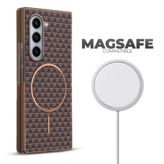 Flexible TPU Back Cover for Samsung Z Fold 5 with MagSafe Support & Unique Printed Designs