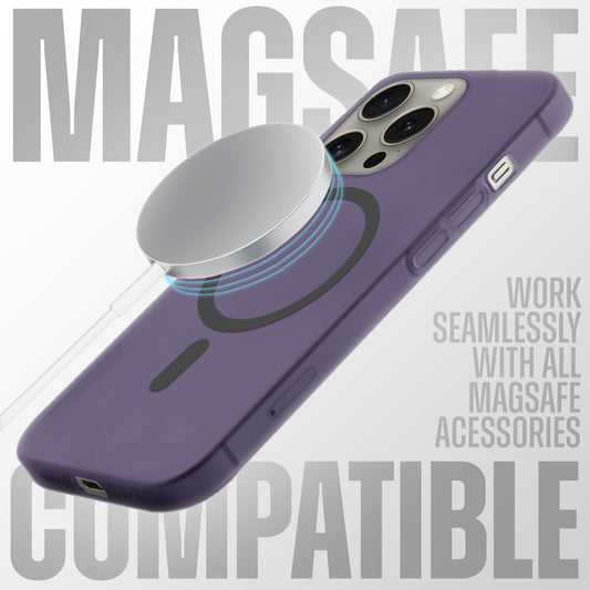 Slim Matte MagSafe Back Cover for Apple iPhone 14 Pro Max