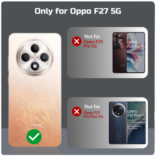 Soft Frame Clear Case Ring Holder Kickstand For Oppo F27 5G