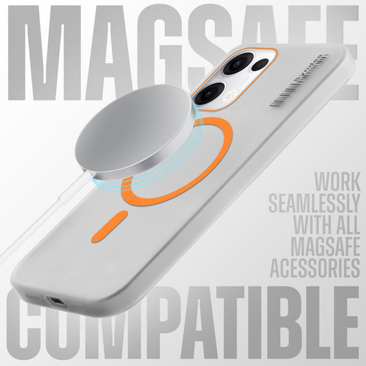 New Elegant Frosted Matte Slim Back With MagSafe Support Back Case For Oppo Reno 13 5G
