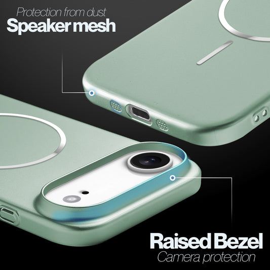 Slim Hard Shell Back Case for Apple iPhone 17 Air , Shiny Finish with Built in MagSafe Support
