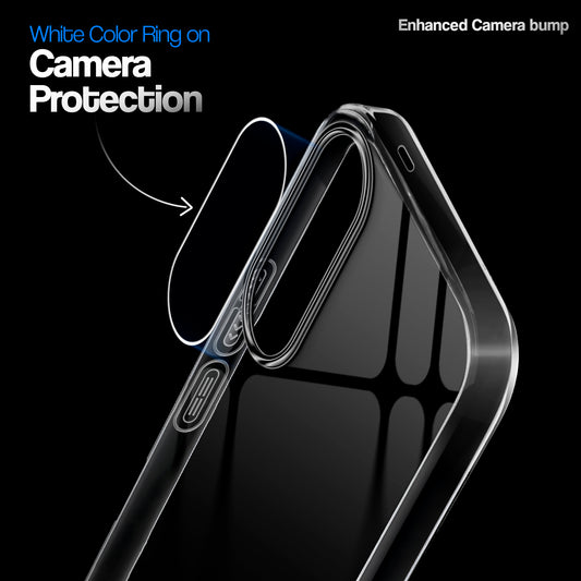 Crystal Clear Anti-Yellow Transparent Back Cover Case With Camera Ring Protection for Samsung S25 Edge 5G