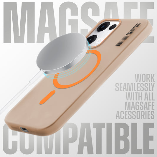 Elegant Colorful Frosted Matte Back With MagSafe Support Back Case For Oppo Reno 13 5G