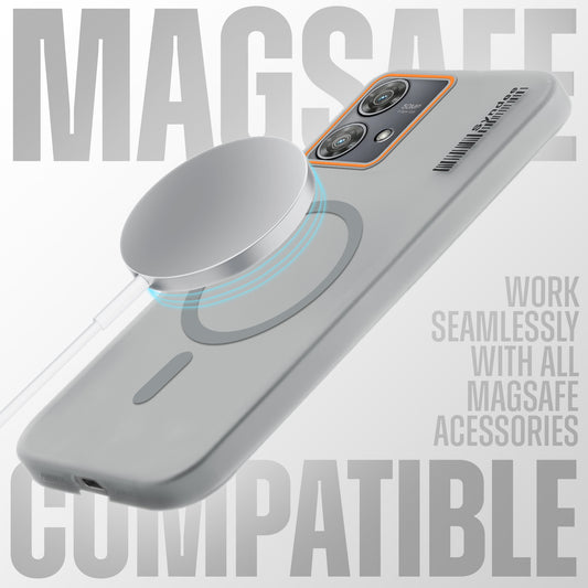 Colorful Frosted Matte MagSafe For Motorola Moto Edge 40 Neo 5G