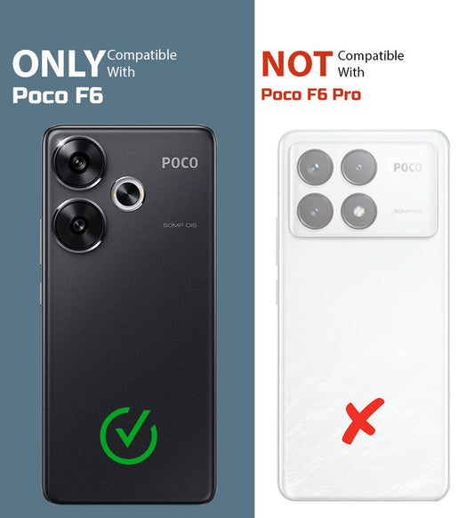 Crystal Clear Hard Back Anti-Yellowing Phone Case For Poco F6 5G