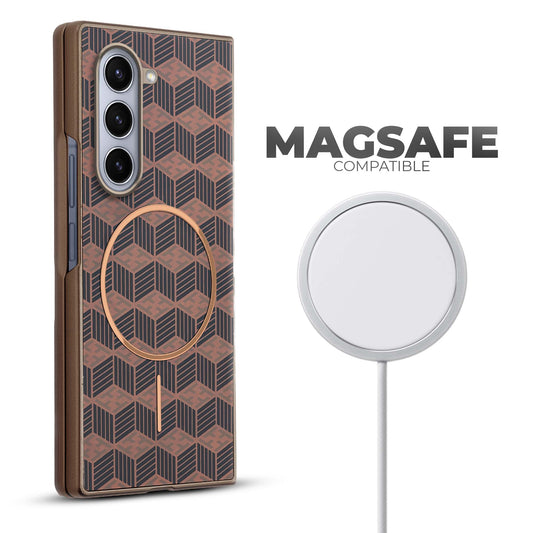Flexible TPU Back Cover for Samsung Z Fold 5 with MagSafe Support & Unique Printed Designs