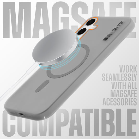 Elegant Frosted Matte Slim Back With MagSafe Support Back Case For Samsung S24 FE 5G
