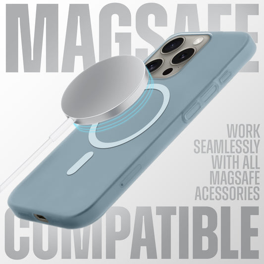 Sleek Frosted Matte Hard Case with MagSafe Support For Apple iPhone 15 Pro Max