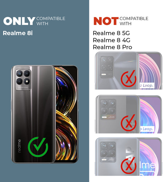 Premium Acrylic Transparent Back Cover for Realme 8i