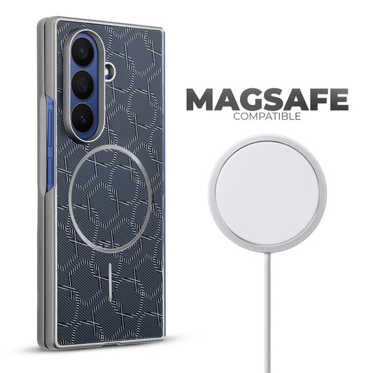 Flexible TPU Back Cover for Samsung Z Fold 7 with MagSafe Support & Unique Printed Designs