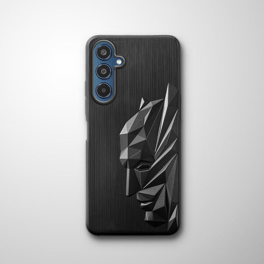 3D Design Soft Silicone Case With Matte Ring Camera Protection Back Cover For Samsung M35 5G