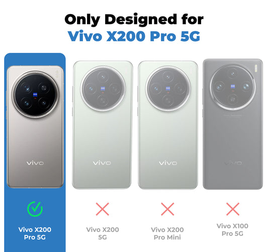 Crystal Clear Premium Shiny Edges Hard Back Case For Vivo X200 Pro 5G