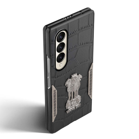 Designer Back Case Inspired by Satyamev Jayate, Textured Surface & Soft Inner Fabric for Samsung Z Fold 3