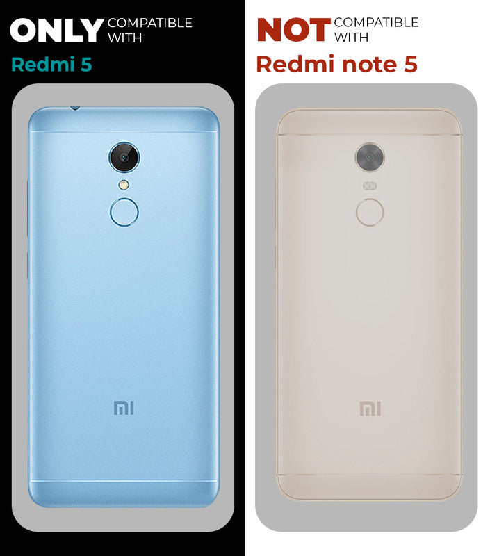 Premium Acrylic Transparent Back Cover for Redmi 5