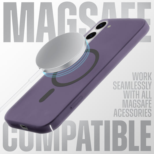 Sleek Frosted Matte Hard Case with MagSafe Support For Samsung S23 5G