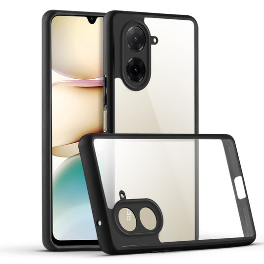 Premium Silicon Soft Framed Case with Clear Back Cover For Redmi A5 4G