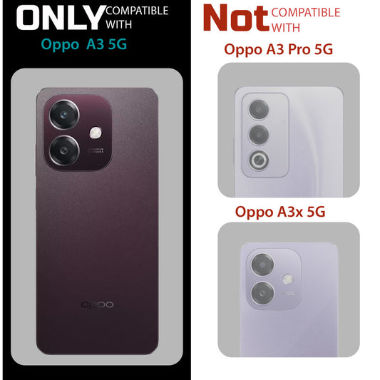 Soft Frame Clear Case Ring Holder Kickstand For Oppo A3 5G