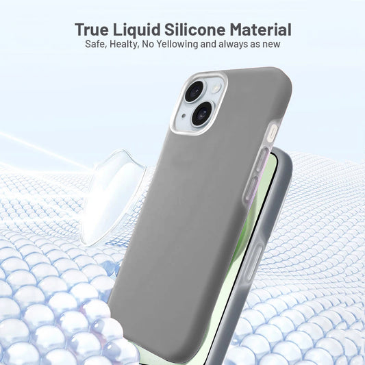 Premium Silicone Candy Case For Apple iPhone 15 Plus