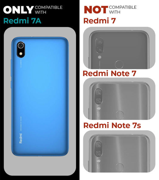 Premium Acrylic Transparent Back Cover for Redmi 7A