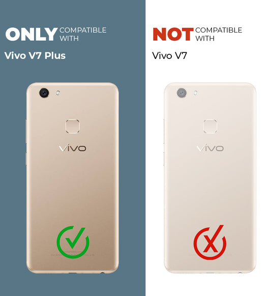 Premium Acrylic Transparent Back Cover for Vivo V7 Plus