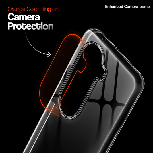 Crystal Clear Anti-Yellow Transparent Back Cover Case With Camera Ring Protection for Vivo V40e 5G