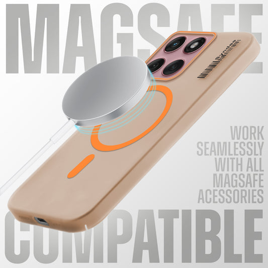 Elegant Colorful Frosted Matte Back With MagSafe Support Back Case For Motorola Moto Edge 60 Fusion 5G