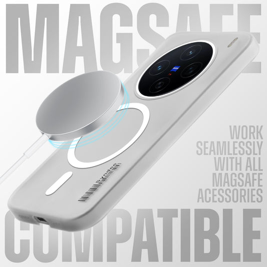 New Elegant Frosted Matte Slim Back With MagSafe Support Back Case For Vivo X200 5G