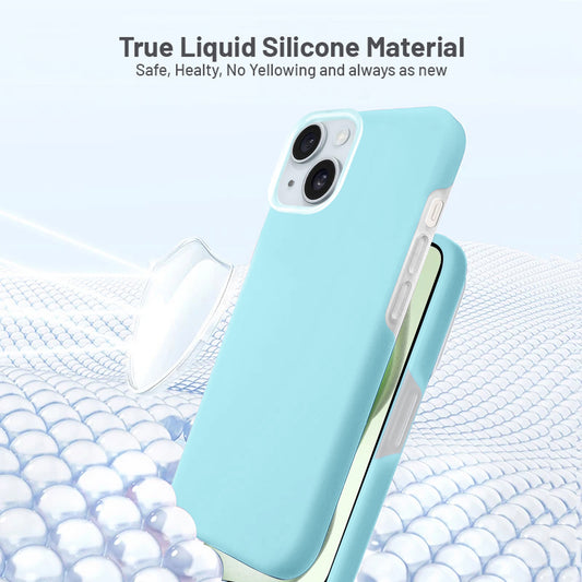 Premium Silicone Candy Case For Apple iPhone 15 Plus