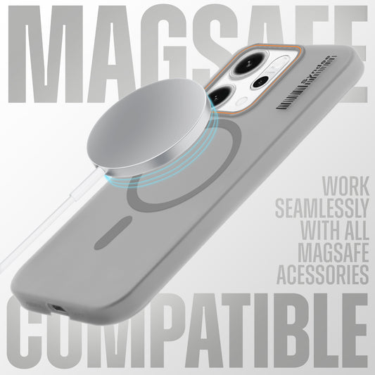 Elegant Colorful Frosted Matte Back With MagSafe Support Back Case For Oppo Reno 14 Pro 5G