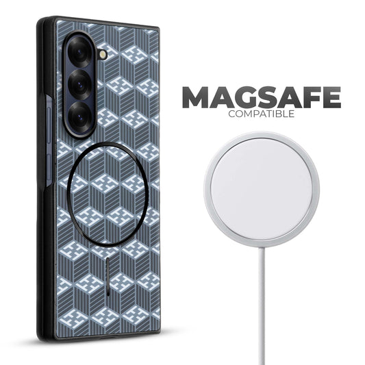 Flexible TPU Back Cover for Samsung Z Fold 6 with MagSafe Support & Unique Printed Designs