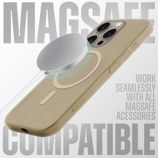 Sleek Frosted Matte Hard Case with MagSafe Support For Apple iPhone 15 Pro Max