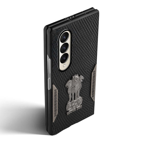 Designer Back Case Inspired by Satyamev Jayate, Textured Surface & Soft Inner Fabric for Samsung Z Fold 3