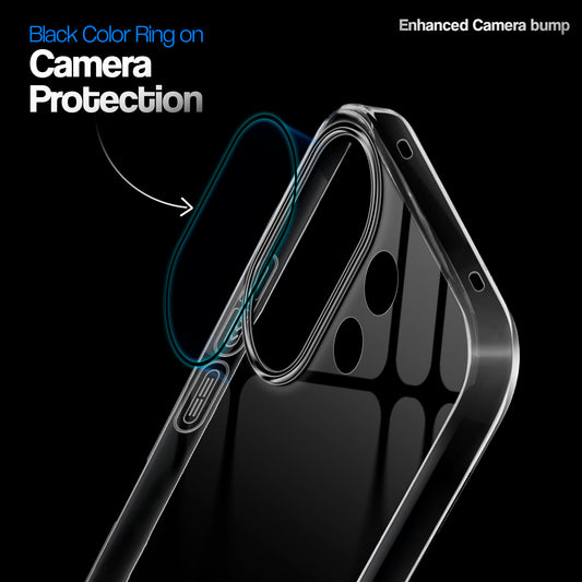 Crystal Clear Anti-Yellow Transparent Back Cover Case With Camera Ring Protection for Vivo X200 FE 5G