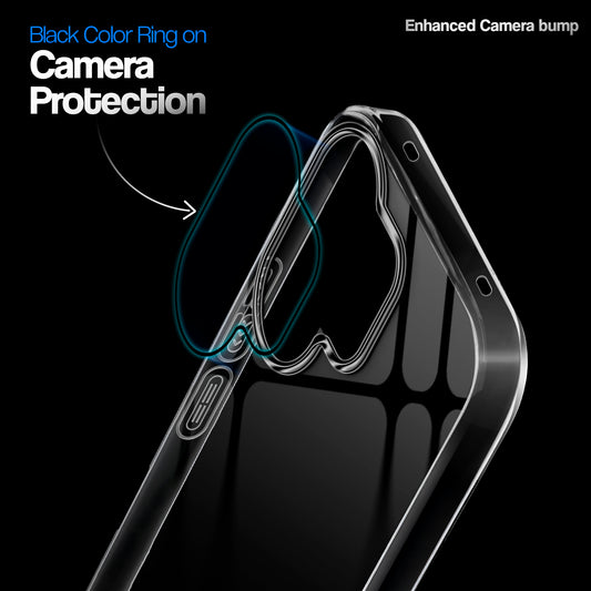 Crystal Clear Anti-Yellow Transparent Back Cover Case With Camera Ring Protection for Vivo T4 Pro 5G