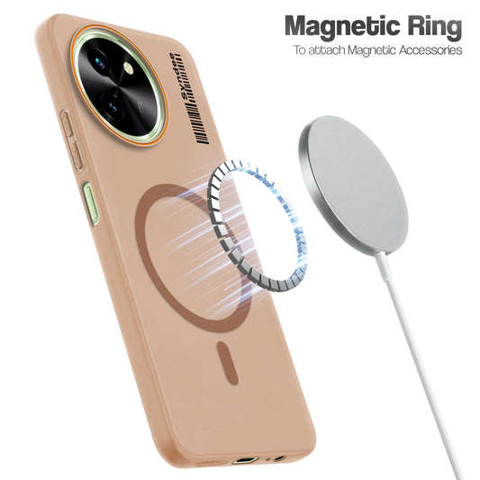 Colourful Frosted Matte With Raised Camera Protection Back Cover Case For Vivo T3x 5G