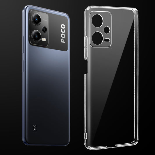 Crystal Clear Hard Anti-Yellow Transparent Back Cover Case For Poco X5 5G
