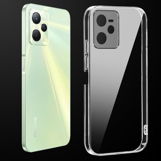 Crystal Clear Hard Anti-Yellow Transparent Back Cover Case For Realme C35