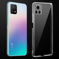 Transparent anti-yellow hard back case fitted on Vivo Y72 5G showing full back coverage and camera protection