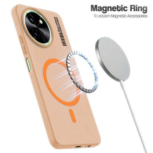 Colourful Frosted Matte With Raised Camera Protection Back Cover Case For Vivo T3x 5G