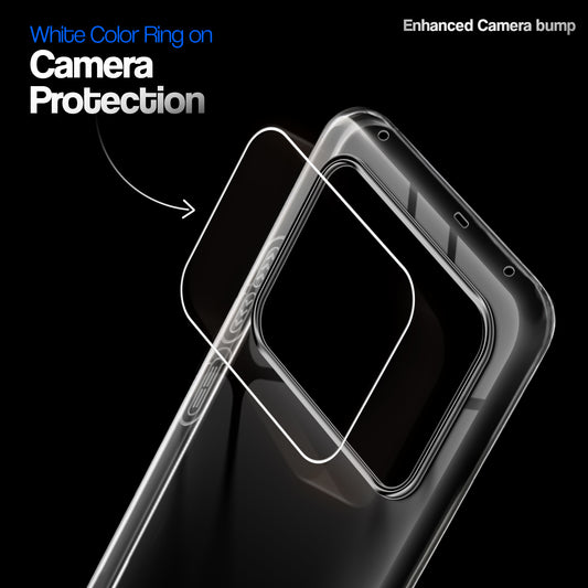 Crystal Clear Anti-Yellow Transparent Back Cover Case With Camera Ring Protection for Realme P4 Pro 5G