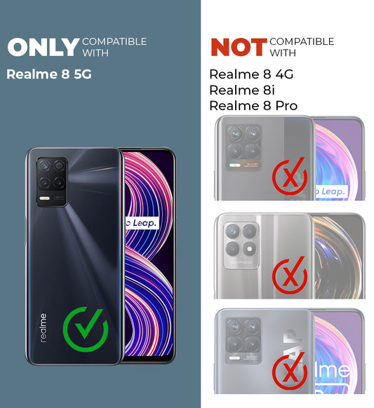 Premium Acrylic Transparent Back Cover for Realme 8 5G