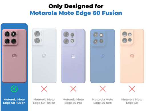 Transparent Back Cover with Silicone frame Matte Ring Holder Kickstand Case For Motorola Edge 60 Fusion 5G