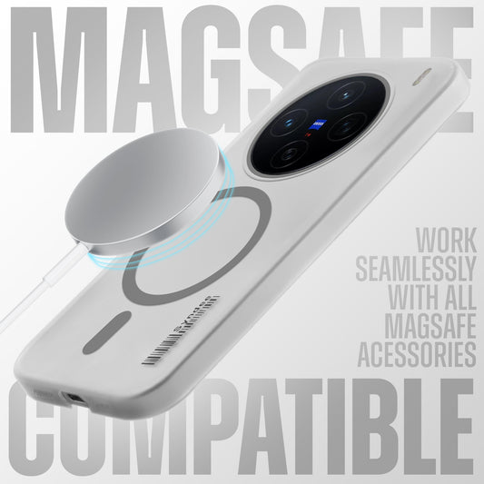 New Elegant Frosted Matte Slim Back With MagSafe Support Back Case For Vivo X200 5G