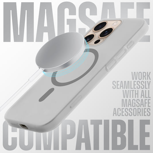 Sleek Frosted Matte Hard Case with MagSafe Support For Apple iPhone 16 Pro