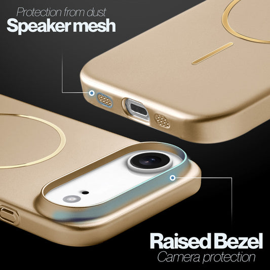 Slim Metallic Texture Wireless Charging MagSafe Case for Apple iPhone 17 Air