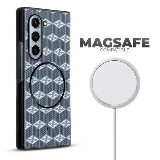 Flexible TPU Back Cover for Samsung Z Fold 5 with MagSafe Support & Unique Printed Designs