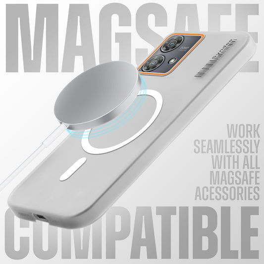 Colorful Frosted Matte MagSafe For Motorola Moto Edge 40 Neo 5G