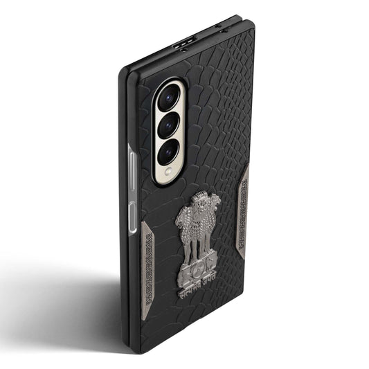 Designer Back Case Inspired by Satyamev Jayate, Textured Surface & Soft Inner Fabric for Samsung Z Fold 3