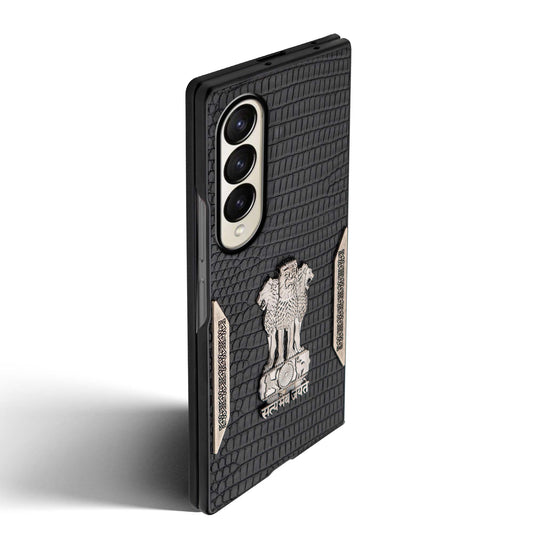Designer Back Case Inspired by Satyamev Jayate, Textured Surface & Soft Inner Fabric for Samsung Z Fold 3