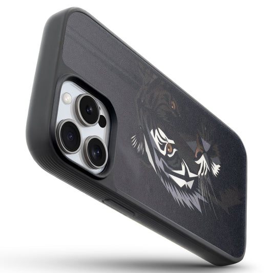 Silicone Textured Frame Printed Hard Back Case For Apple iPhone 15 Pro Max With Raised Camera Bumper
